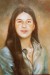 portrét dívky 2002 olej na plátně 50x35