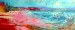 Mořský záliv 2020 akryl na plátně 100 x 250
