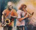Jazzové variace 1997 olej na plátně 80x95